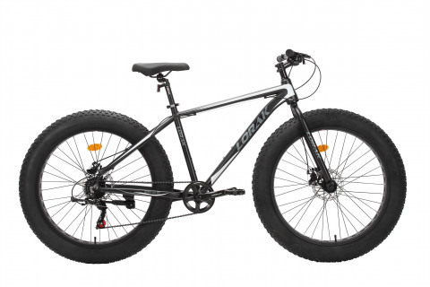 LORAK FAT Safe 26 Матовый Чёрный/Белый рама 19 (на рост 171-182)