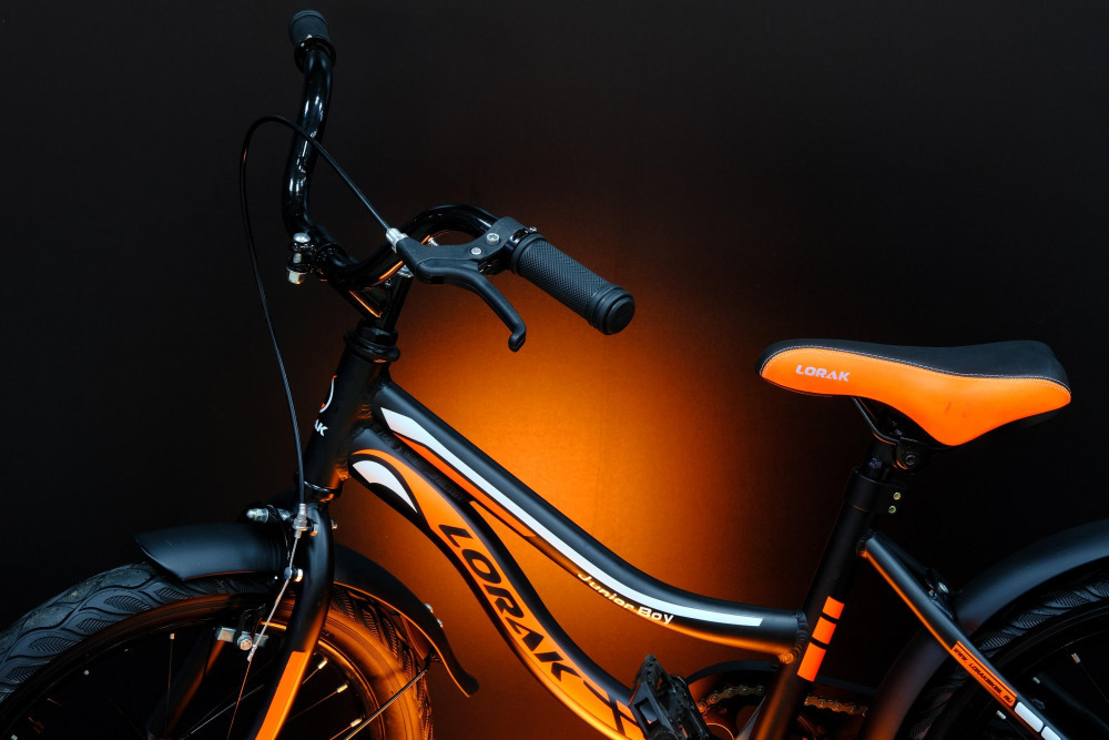 Lorak Junior 20 Boy Матовый Чёрный/Оранжевый