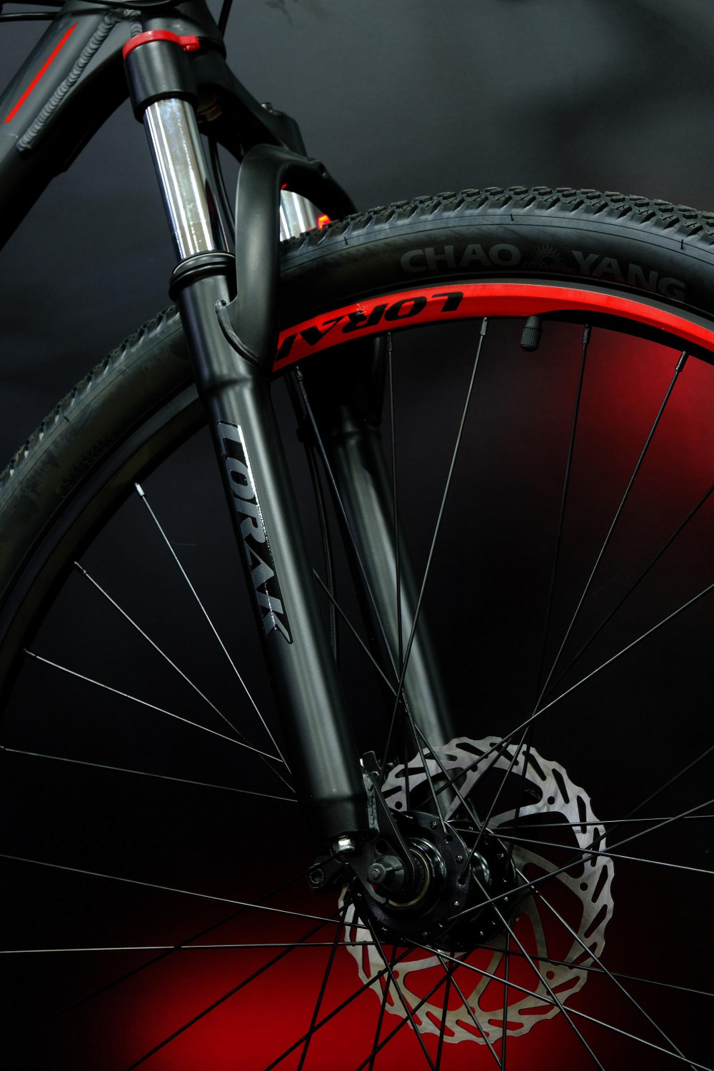 Lorak Sel 8800 Матовый Чёрный/Красный 21р (на рост 183-190)