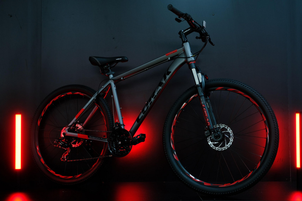 Lorak LX3 Матовый Серый/Красный рама 21 (на рост 183-190)