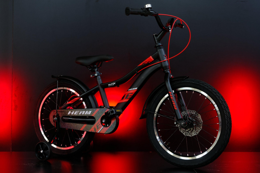 HEAM 18 FATBOY Disk Матовый Чёрный/Красный