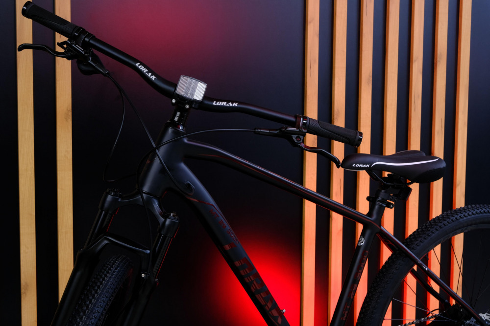 LORAK MT 29 - 3000 Матовый Чёрный/Красный рама 17 (на рост 165-175)